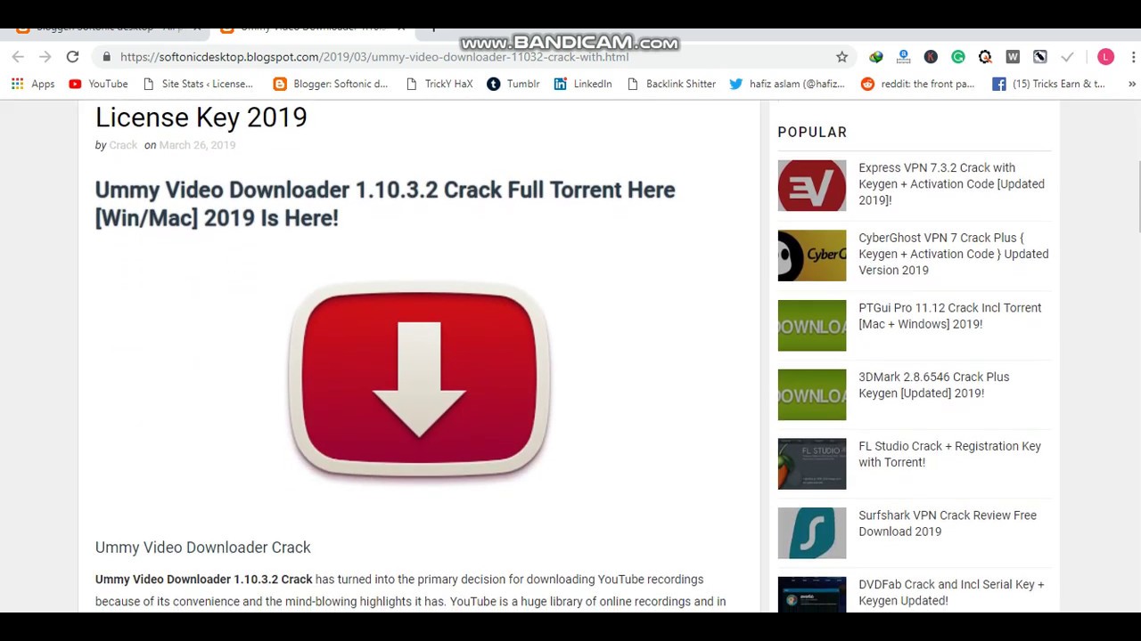 ummy video downloader 1.10.3.2 crack with license key 2019