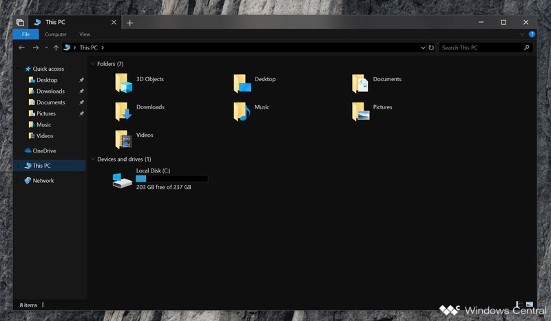Windows 10 Dark Theme Explorer Windows